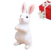 MISOYER Lapin en Peluche | Petit Lapin en Peluche Assis et Debout - Jouets en Peluche à Longues Lapin en Peluche Lapin Pâques