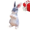 MISOYER Lapin en Peluche | Petit Lapin en Peluche Assis et Debout - Jouets en Peluche à Longues Lapin en Peluche Lapin Pâques