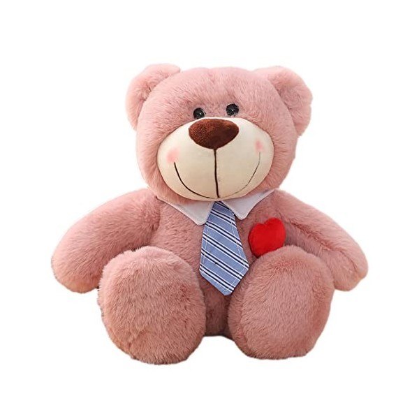 35 Cm Ours en Peluche, Poupées en Peluche avec Nœud Papillon, Ours en Peluche Lesté pour Cadeaux danniversaire Anxieux pour 