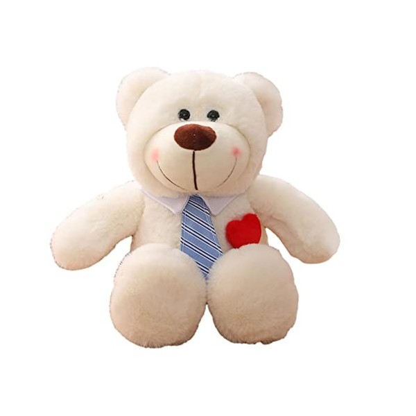 35 Cm Ours en Peluche, Poupées en Peluche avec Nœud Papillon, Ours en Peluche Lesté pour Cadeaux danniversaire Anxieux pour 