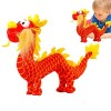 Rianpesn Oreiller en Peluche Dragon | Animaux en Peluche Dragon | Réaliste Long 40cm Lucky Dragon Peluches Nouvel an Annivers