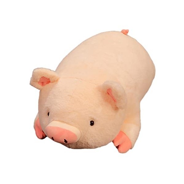 Wenmin Oreiller en Peluche Cochon - Peluche Rose allongée,Adorable Design allongé Confortable, Cadeau pour, Fille, garçon pou