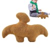 LOSOO Dino Nugget Oreiller en Peluche | Peluches dpépite Poulet - 11 Pouces Dinosaure en Peluche Animal en Peluche Oreiller 