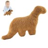 LOSOO Dino Nugget Oreiller en Peluche | Peluches dpépite Poulet - 11 Pouces Dinosaure en Peluche Animal en Peluche Oreiller 