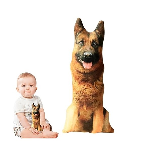 Ziurmut Animaux en Peluche pour Chiens pour | Oreillers câlins Chien en Peluche 3D,Oreillers Confortables et Doux, Adorable a