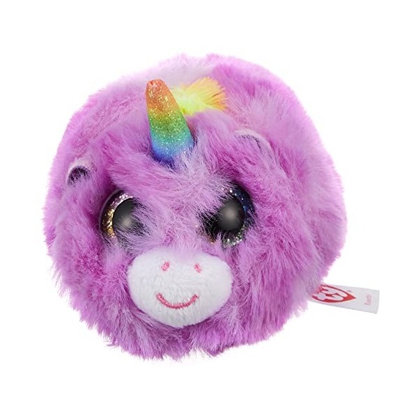 TY- Rosette Unicorn Animal en Peluche, 2005101, Violet, 10 CM