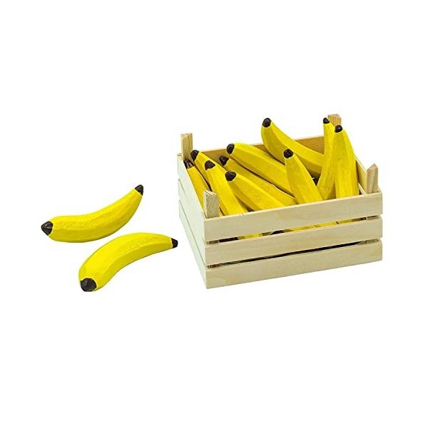 Goki - 2040782 - Jeu Dimitation - Commerçant - Bananes dans Une Caisse De Fruits