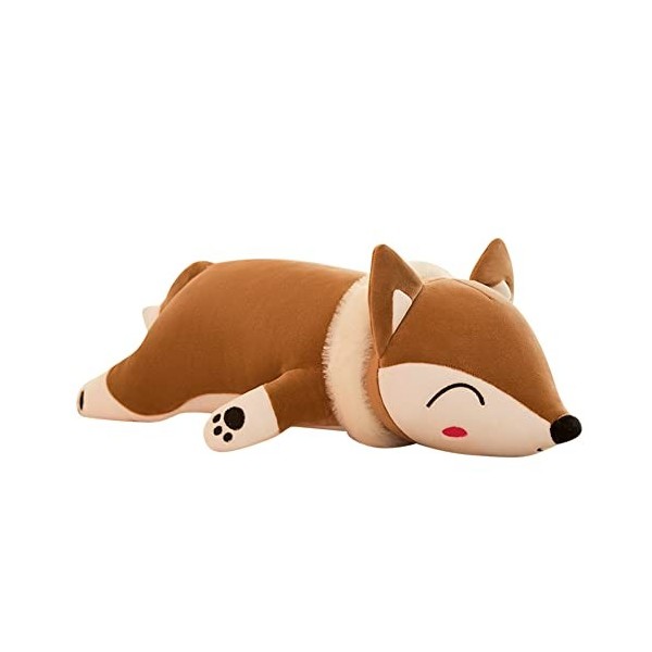 Uposao 35cm Doux Et Confortable Oreiller en Renard, Étreindre Oreiller Peluche Doux Enfants Endormi Confort Coussin Jouet Ani