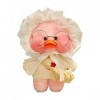 secruk Jouet de poupée en Peluche Kawaii 30 cm - Figurines de Canards en Peluche avec Chapeau et Costume - Oreiller de poupée