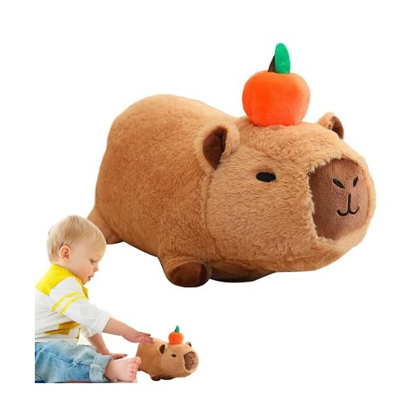 Jouet En Peluche Capybara | Poupée En Peluche Capybara | Capybara Animal En Peluche Mignon Avec Des Bulles De Grincement Ou D