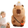 Jouet En Peluche Capybara | Poupée En Peluche Capybara | Capybara Animal En Peluche Mignon Avec Des Bulles De Grincement Ou D