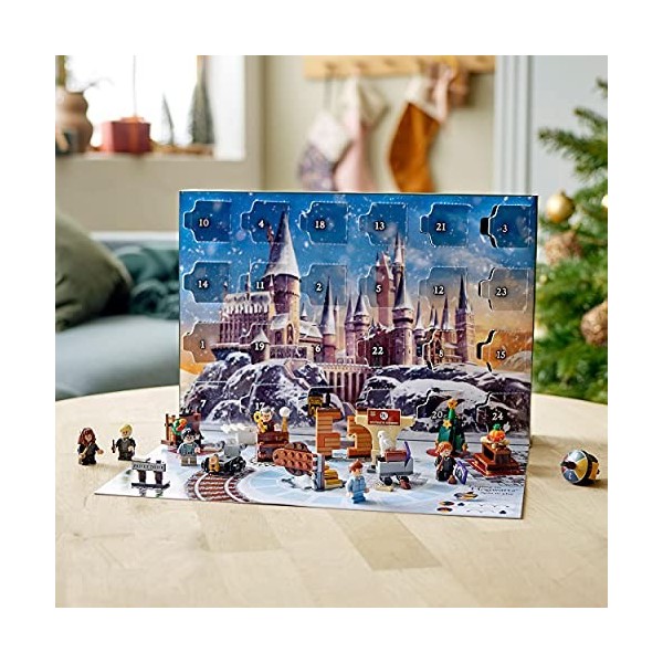 LEGO 76390 Harry Potter Le Calendrier de l’Avent 2021, Jouet et Cadeau Enfant dès 7 Ans, avec 6 Minifigures Harry Potter