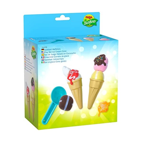 HABA - Cornets de glace - Dinette - Jeux dimitation - 3 ans et plus - 306436