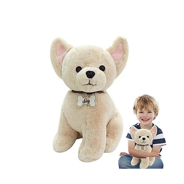 Jouet en peluche pour chien PWSHYMI - Chien de dessin animé blanc
