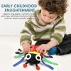 Yiida Montessori Oreiller à boucle sensoriel pour tout-petits, jouets à boucle pour enfants, jouet dactivité dapprentissage