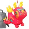 Povanjer Jouet en Peluche du Zodiaque,Peluche Animale Dragon du Zodiaque | Peluche brodée 3D de Style Folklorique Chinois, No