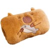 Wosemfial Capybara Hand Muff Peluche | Jouet Capybara câlin Doux - Jouet en Peluche Doux en Forme de Capybara, Oreiller en Pe