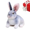 BAOK Peluche Pâques | Animal en Peluche dhalloween Assis et Debout - Jouets en Peluche à Longues Oreilles Lapin en Peluche P