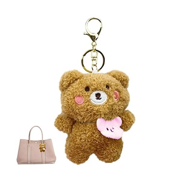 Facynde Porte-clés Ours en Peluche | Porte-clés Jouet Ours,Ours en Peluche Porte-clés Peluche Ours en Peluche Pendentif Ours 