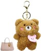 Facynde Porte-clés Ours en Peluche | Porte-clés Jouet Ours,Ours en Peluche Porte-clés Peluche Ours en Peluche Pendentif Ours 