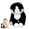 Rianpesn Chat en Peluche - Jouet câlin pour Chaton Doux et Portable - Granpoupée en Peluche Courte multifonctionnelle, poupée