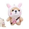 Tebinzi Animaux en Peluche pour Chiens | Petit Porte-clés en Mignon Shiba Inu - Porte-clés en Peluche Kawaii pour Pendentif S