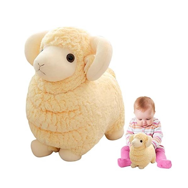 Yeeda Peluche de mouton Adorable jouet moelleux moelleux en peluche mouton Sheepmila pour les amoureux des peluches, cadeaux 