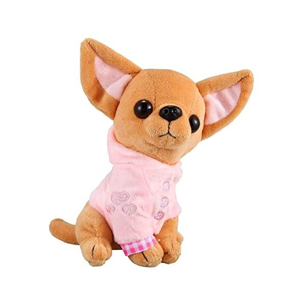 YUNYI Jouet pour Chien Chihuahua en Peluche 17CM, Jouet pour Chien Mignon, Jouet pour Chien en Peluche, Meilleur lenfant, Jo