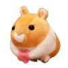 Surakey Hamster en Peluche, Jouet en Peluche Kawaii, Jouets Interactifs pour Bébés, Queue 360° Rotative, Réaliste Animal en P