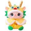 Varatiktok Dragon du Zodiaque du Nouvel an Chinois, Poupée Mascotte Dragon respectueuse de la Peau, Dragon en Peluche Durable