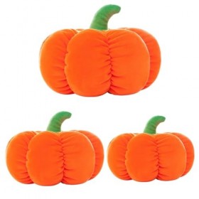 Hxiaen Oreiller de couchage citrouille mignon, jouet en peluche, poupée en tissu, grand oreiller rond, cadeau danniversaire,