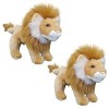 Animal en Peluche Lion, 18cm Jouet en Peluche Réaliste Lion, Jouet de Simulation Lion en Peluche, Jouets en Peluche Kawaii, D