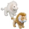 Animal en Peluche Lion, 18cm Jouet en Peluche Réaliste Lion, Jouet de Simulation Lion en Peluche, Jouets en Peluche Kawaii, D