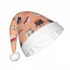 ZORIN Chapeau de Père Noël Kawaii Sushi Nourriture Unisexe Confortable Peluche pour Noël, Nouvel An, Vacances Fournitures de 