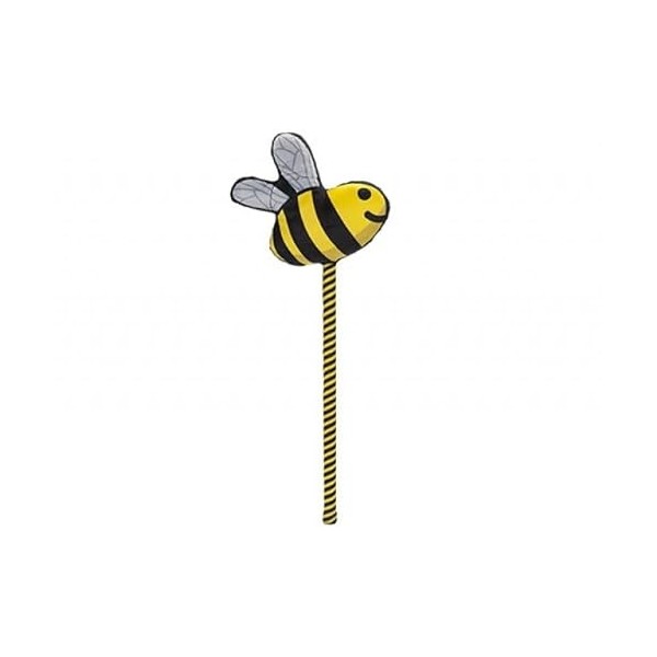 PMS- Peluche imprimée Motif Abeille sur bâton | 50 cm | 1 pièce. Accessoire, 449059, Jaune