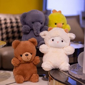 Wukesify Animal en Peluche dagneau - Agneau en Peluche Agneau en Peluche, Mouton en Peluche | bébé en Peluche, Agneau en Pel