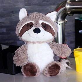 Peluches de raton laveur, jouet en peluche de raton laveur moelleux, animal en peluche de raton laveur mignon, poupée en pelu