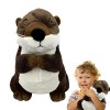 Loutres en Peluche, Peluche Loutres De Mer Réaliste, Peluches Loutres Animaux Mignons, Réaliste Brown Otte RS Peluche Soft An