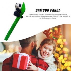 Honhoha Panda en Peluche grimpant - Peluche Panda en Coton PP Vif avec Poteau Vert - Décorations en Peluche pour la Maison, C