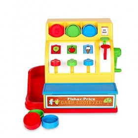 Fisher Price Classics 2073 Cash Register, Educational and Learning Toy, Ideal for Toddler Role Play, Classic Toy with Retro-S