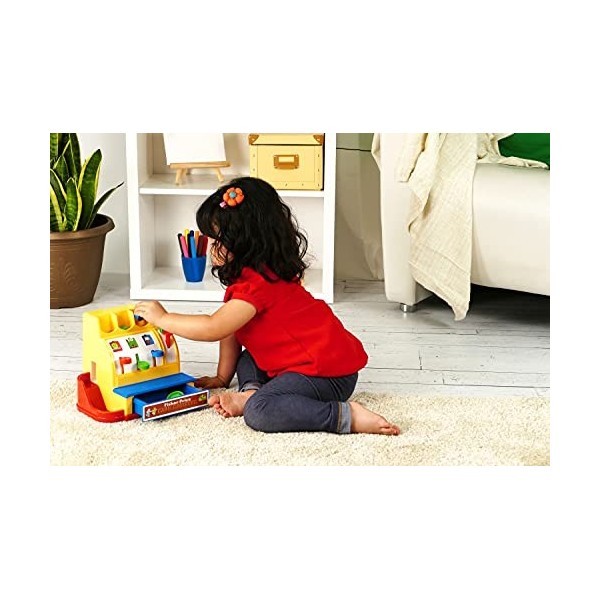 Fisher Price Classics 2073 Cash Register, Educational and Learning Toy, Ideal for Toddler Role Play, Classic Toy with Retro-S