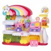 Kindi Kids Supermarché Chat Petkin, 2 Shopkins et Un Tapis de Jeu en Vinyle. 50003