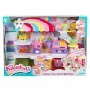 Kindi Kids Supermarché Chat Petkin, 2 Shopkins et Un Tapis de Jeu en Vinyle. 50003