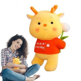 Tedious Année du Dragon Peluche - Peluche Dragon du Nouvel an 2024,Poupées Dragon dambiance Festive pour Chambre à Coucher, 