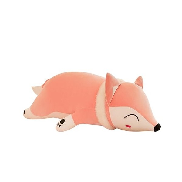 JAWSEU Renard Animaux en Peluche Renard Douce Peluche Étreindre Oreiller Peluche Poupée Dessin Animé Animal Coussin Moelleux 