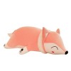 JAWSEU Renard Animaux en Peluche Renard Douce Peluche Étreindre Oreiller Peluche Poupée Dessin Animé Animal Coussin Moelleux 