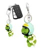 Porte-clés tortue en peluche avec casque, pendentif poupée en peluche portable, pendentif tortue en peluche, porte-clés pour 