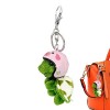 Porte-clés tortue en peluche avec casque, pendentif poupée en peluche portable, pendentif tortue en peluche, porte-clés pour 