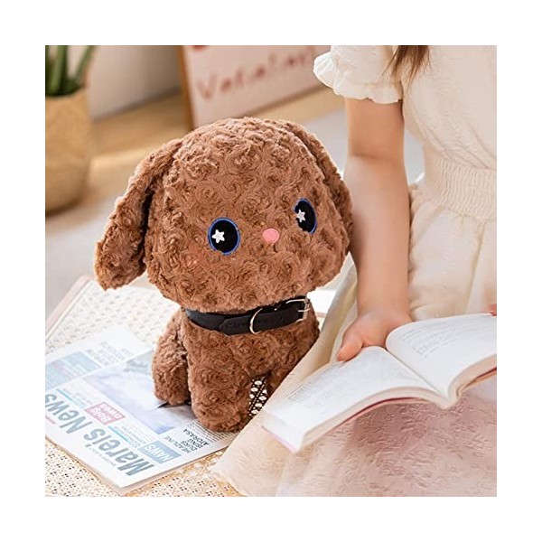 Pacienjo Animal en Peluche pour Chiot en Peluche,Poupée Chien Debout | Jouets en Peluche Confortables 25 cm, Peluches Simulat