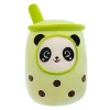 Bubble Tea en Peluche, Oreiller en Peluche de Thé à Bulles Peluche Panda Étreignant Oreiller Bubble Tea Jouet Peluche Thé Pou